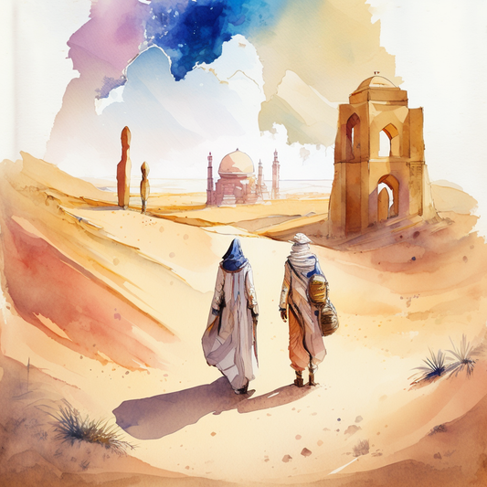 Deux hommes dans le désert - Les Comptoirs Imaginaires