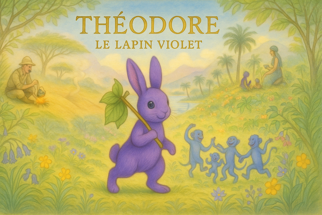 Théodore le lapin violet